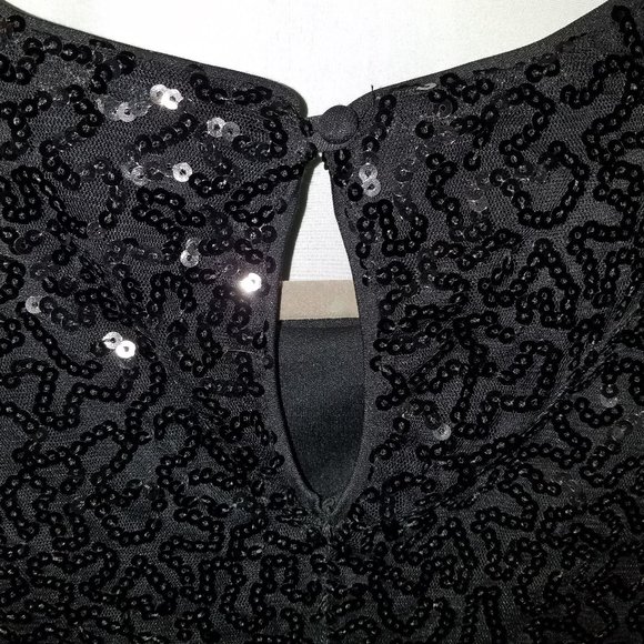 Scoop Neck Sleeveless Sequin Dress - Picture 4 of 10